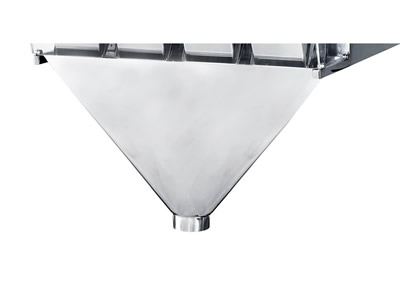 Pesadora Lineal de Cuatro Cabezales JW-AX4, de Acero Inoxidable, 50-2000g, 3L