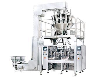 Sistema de Ensacado Vertical JW-LCX2, con 14 Cabezales y Doble Salida de Descarga