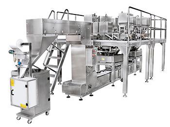 Máquina de Formado, Llenado y Sellado Horizontal JW-MIX2, para Productos Mixtos y Pesadora de 10 Cabezales